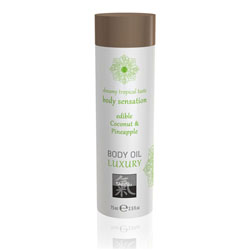 Shiatsu Luxury Body Oil Edible Coconut And Pineapple 75ml